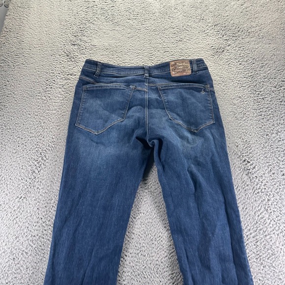 Volcom Nova Solver Jeans Men's 36x32 Blue Cotton Denim Straight Faded Stretch - Picture 7 of 11